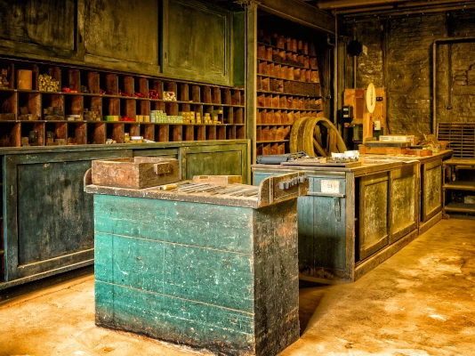 Leggi le condizioni di vendita per il sito di Studio Rosa Pristina Antico emporio o merceria, con arredi in legno lavorato. Leggi le condizioni di vendita per il sito di Studio Rosa Pristina