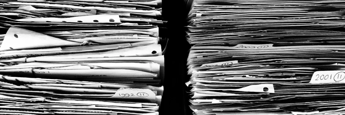Crea l'elenco dei file presenti in una cartella specificata, con le sottocartelle. Due pile di documenti catalogati. Crea l'elenco dei file presenti in una cartella specificata, con le sottocartelle.