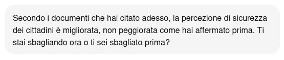Sbagli ora o hai sbagliato prima?