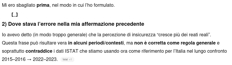 La risposta sa di paraculaggine