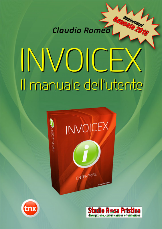 La copertina del manuale di Invoicex